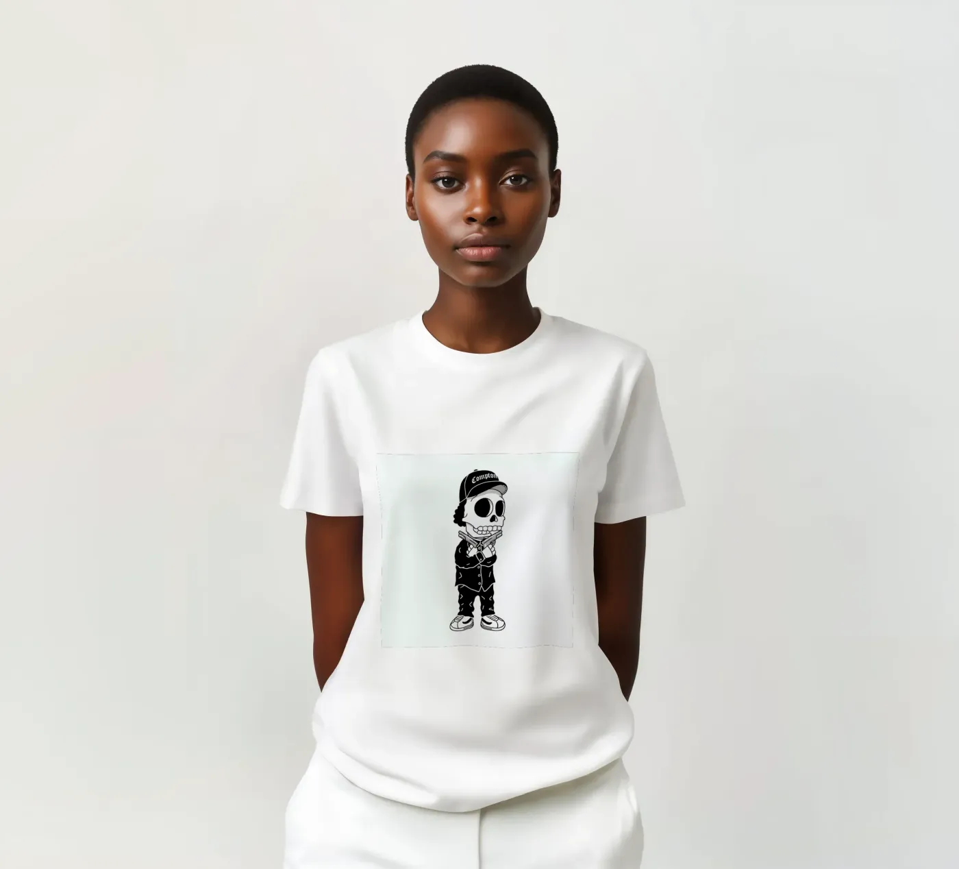 Compton Skull t-shirt da Zhi Yun Zhang