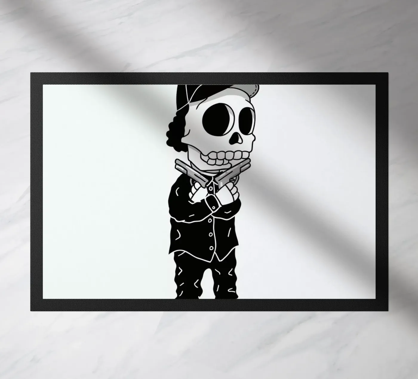 Compton Skull doormat by Zhi Yun Zhang