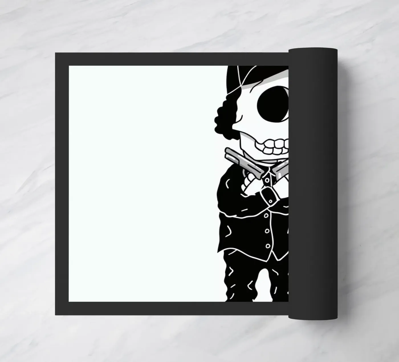 Compton Skull doormat by Zhi Yun Zhang