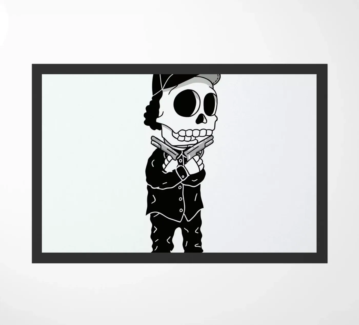 Compton Skull doormat by Zhi Yun Zhang
