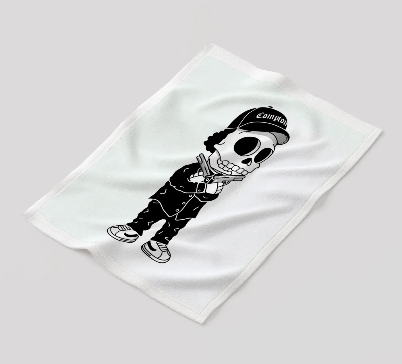 Compton Skull plaid polaire de Zhi Yun Zhang