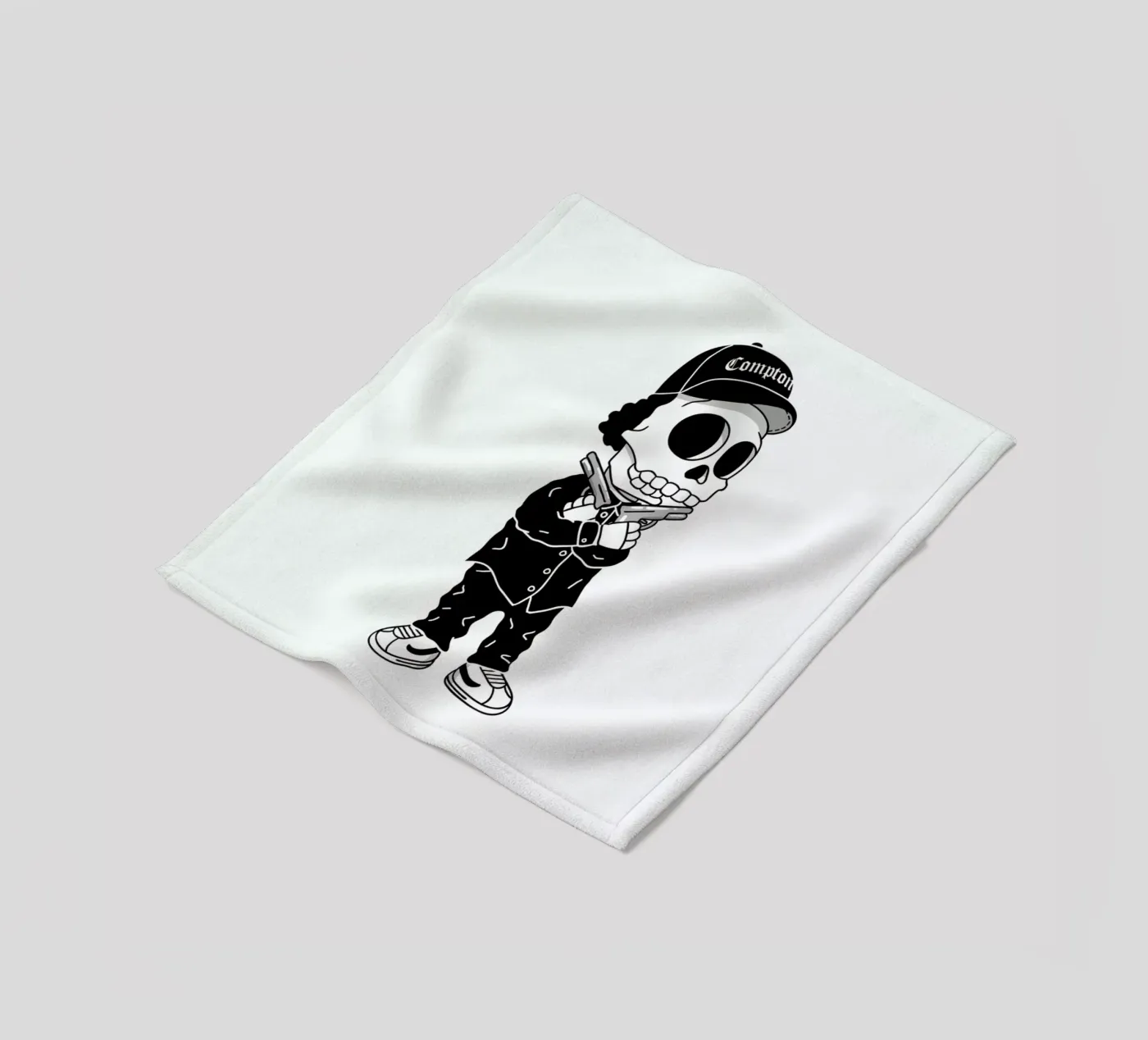 Compton Skull plaid polaire de Zhi Yun Zhang