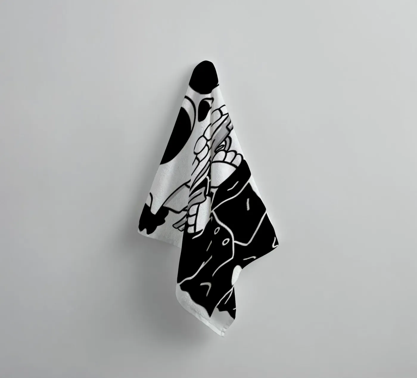 Compton Skull towel by Zhi Yun Zhang