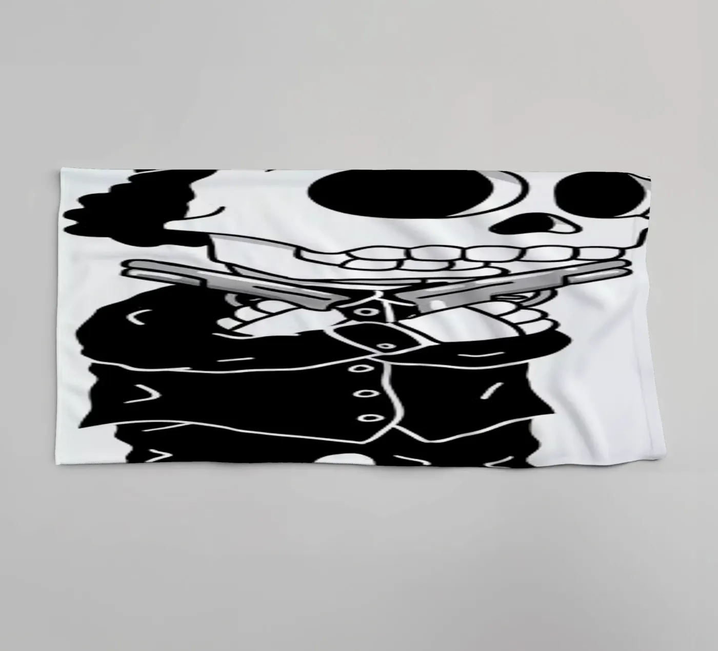 Compton Skull towel by Zhi Yun Zhang