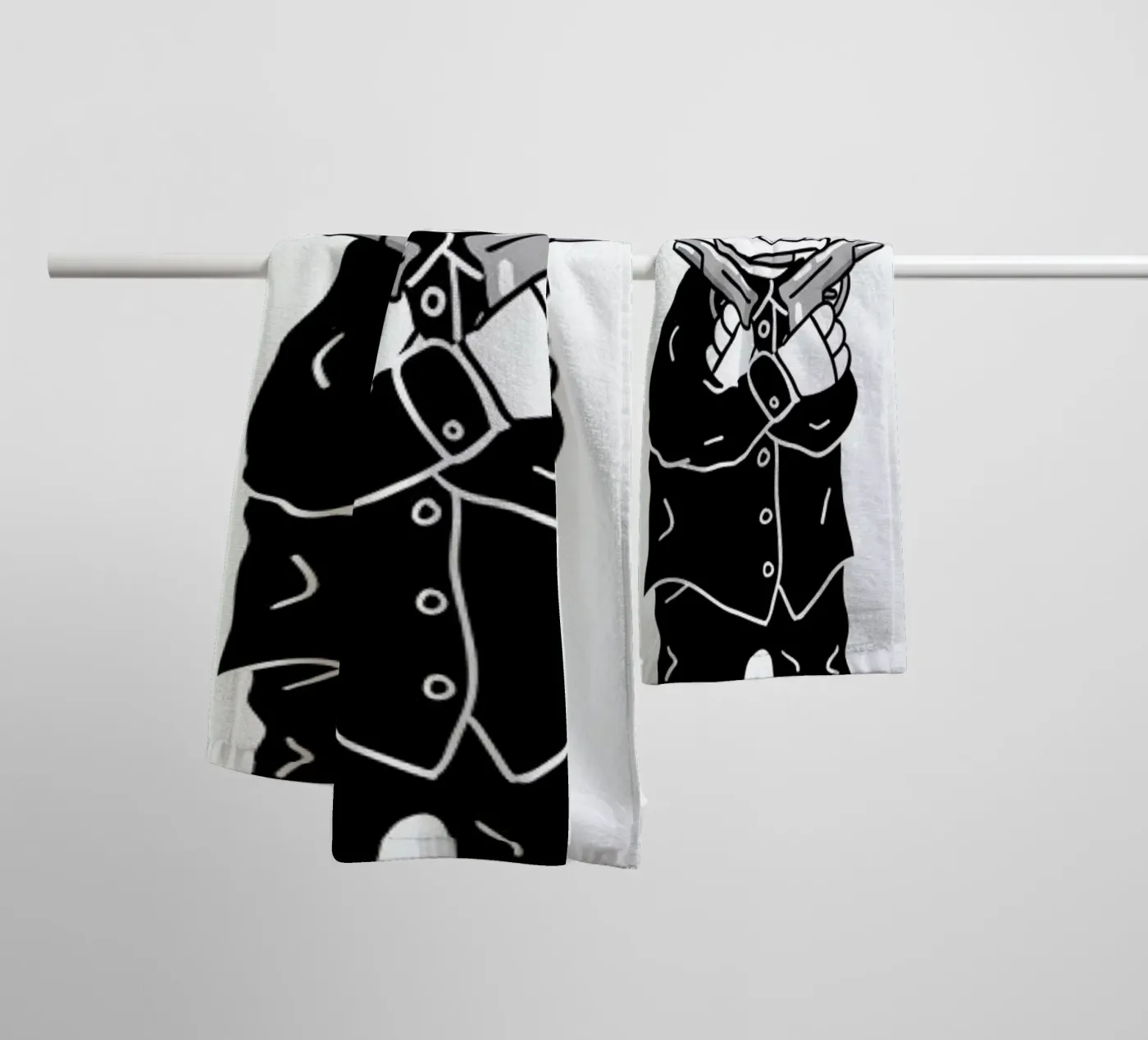 Compton Skull towel by Zhi Yun Zhang