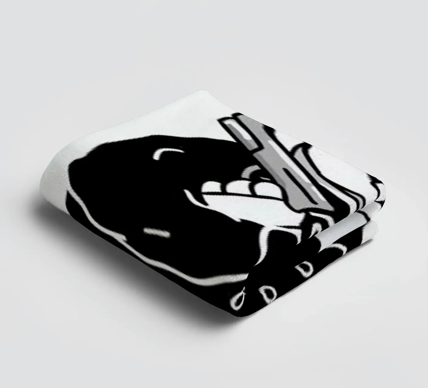 Compton Skull towel by Zhi Yun Zhang