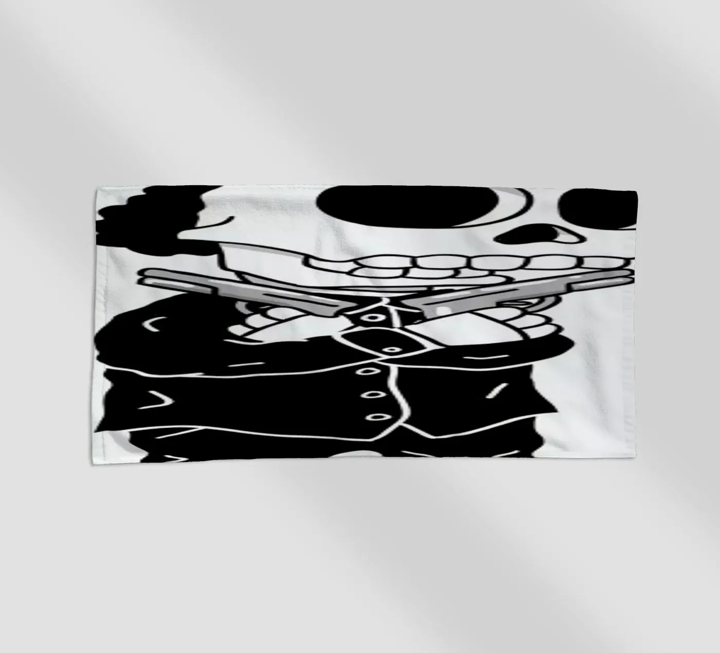 Compton Skull beach towel by Zhi Yun Zhang