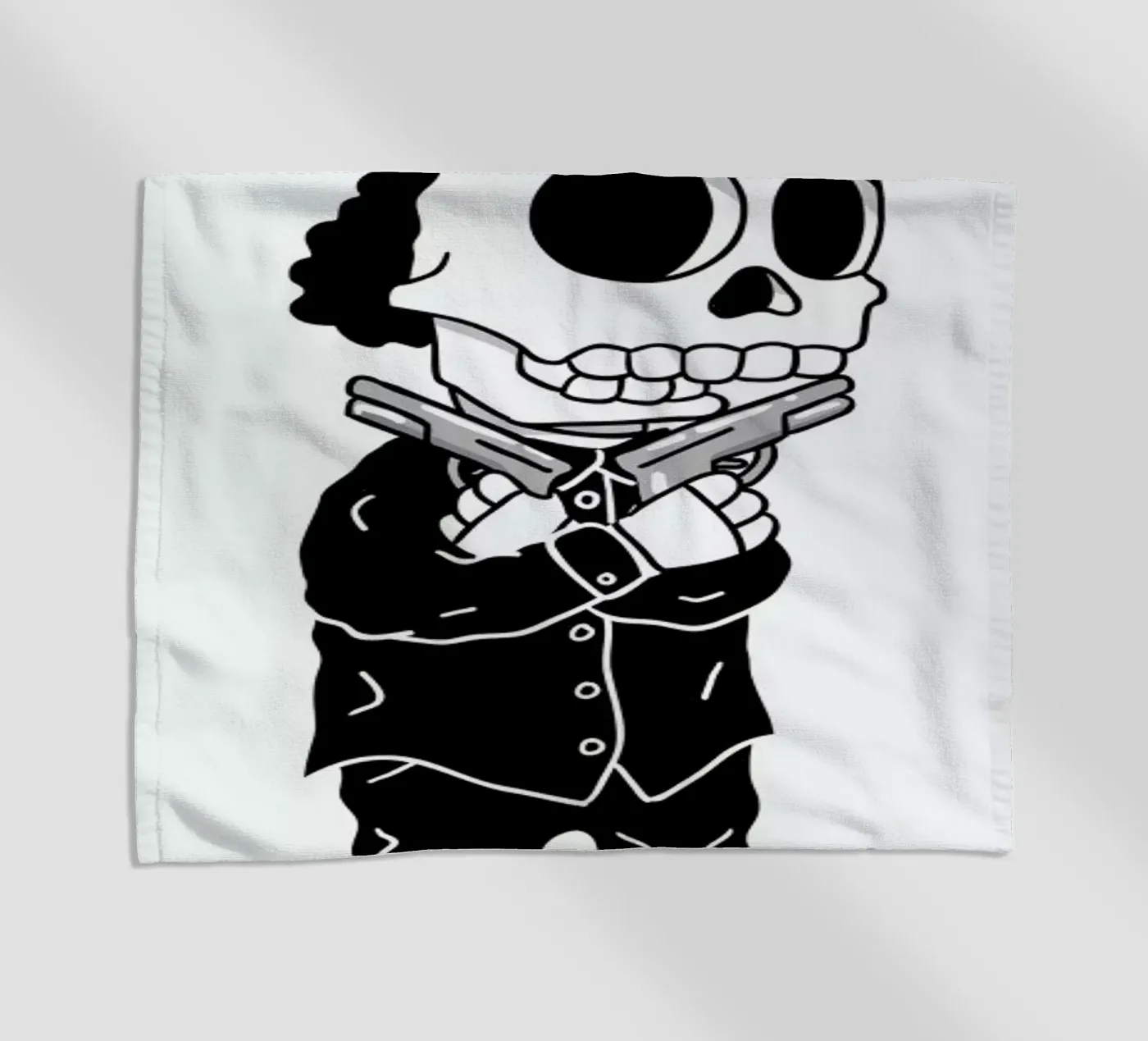 Compton Skull beach towel by Zhi Yun Zhang