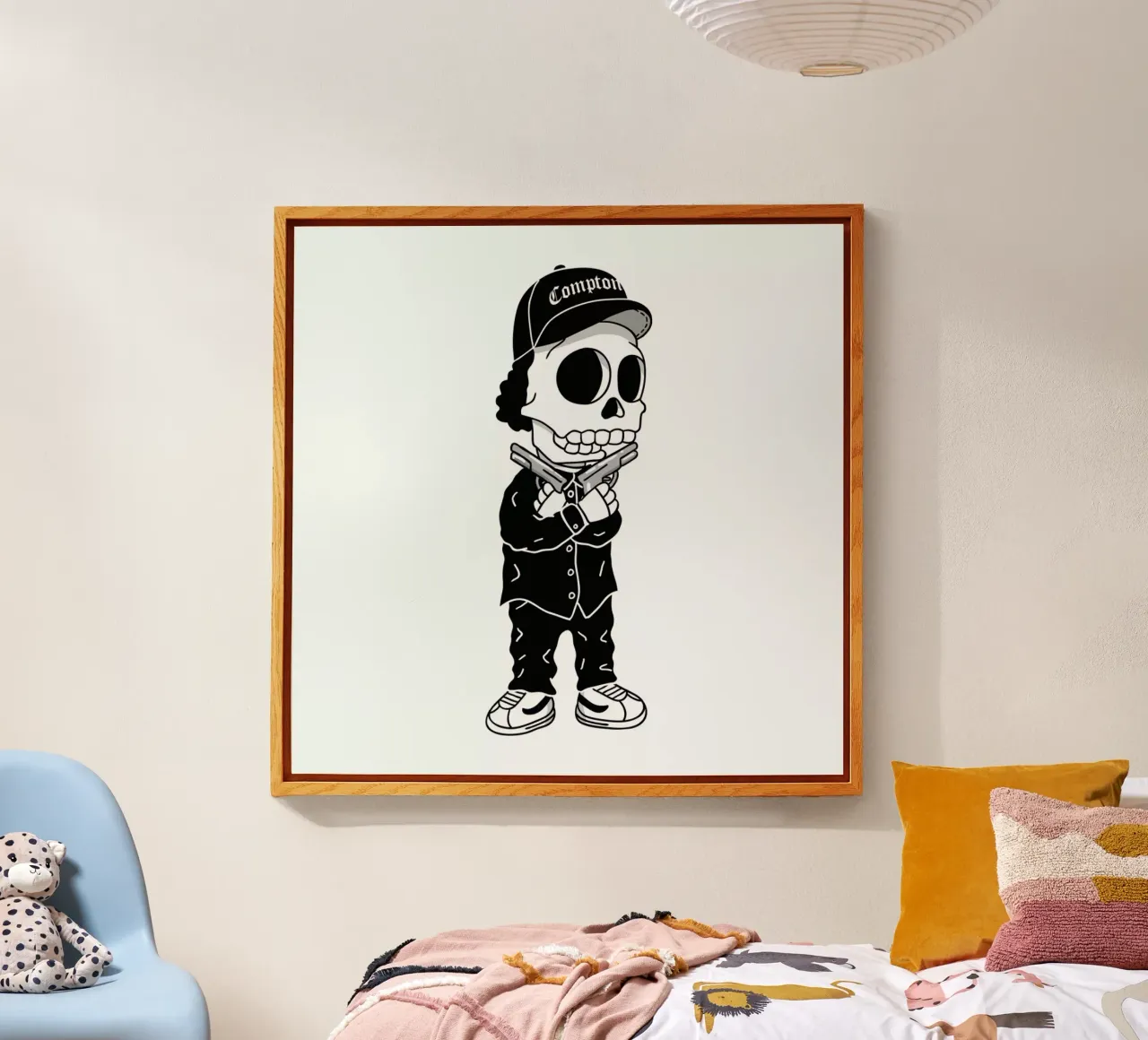 Compton Skull acrylic glass by Zhi Yun Zhang