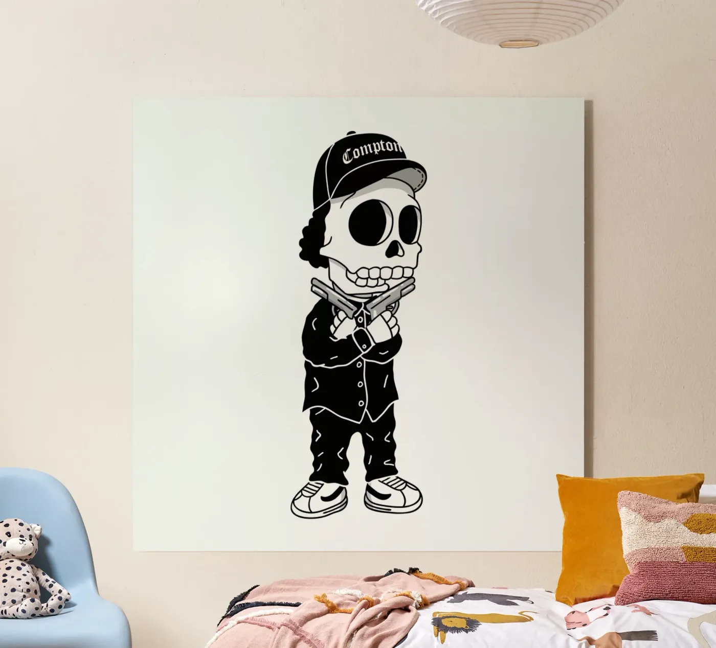 Compton Skull Acryl-Glas von Zhi Yun Zhang