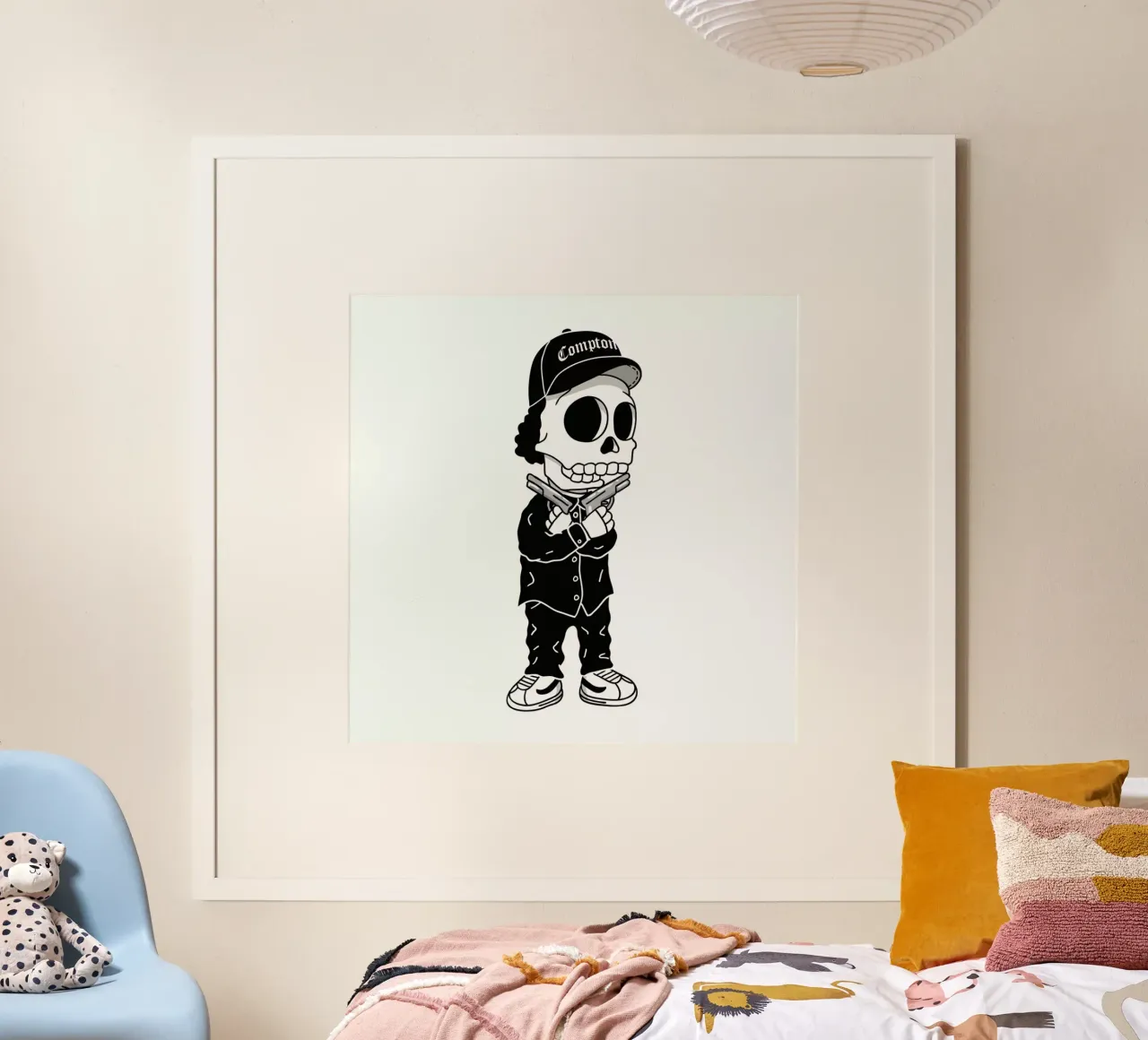 Compton Skull Poster von Zhi Yun Zhang