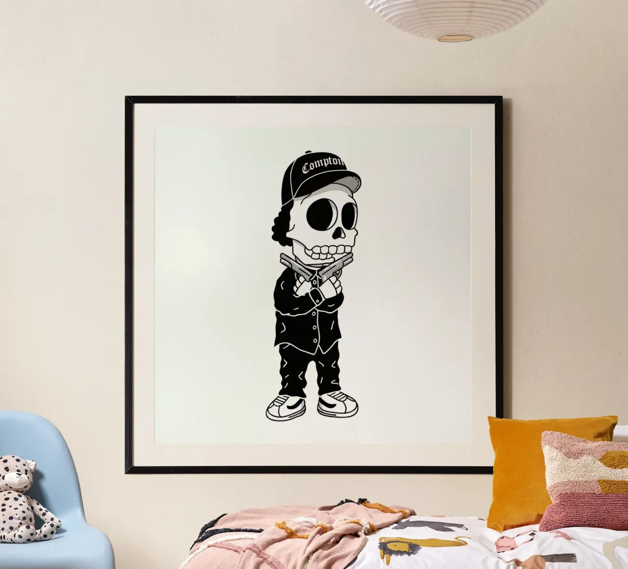 Compton Skull Poster von Zhi Yun Zhang