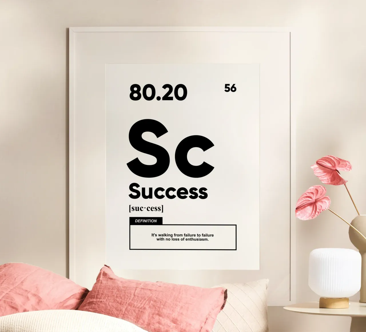 Définition de la réussite | Citation de motivation poster de Inspirify
