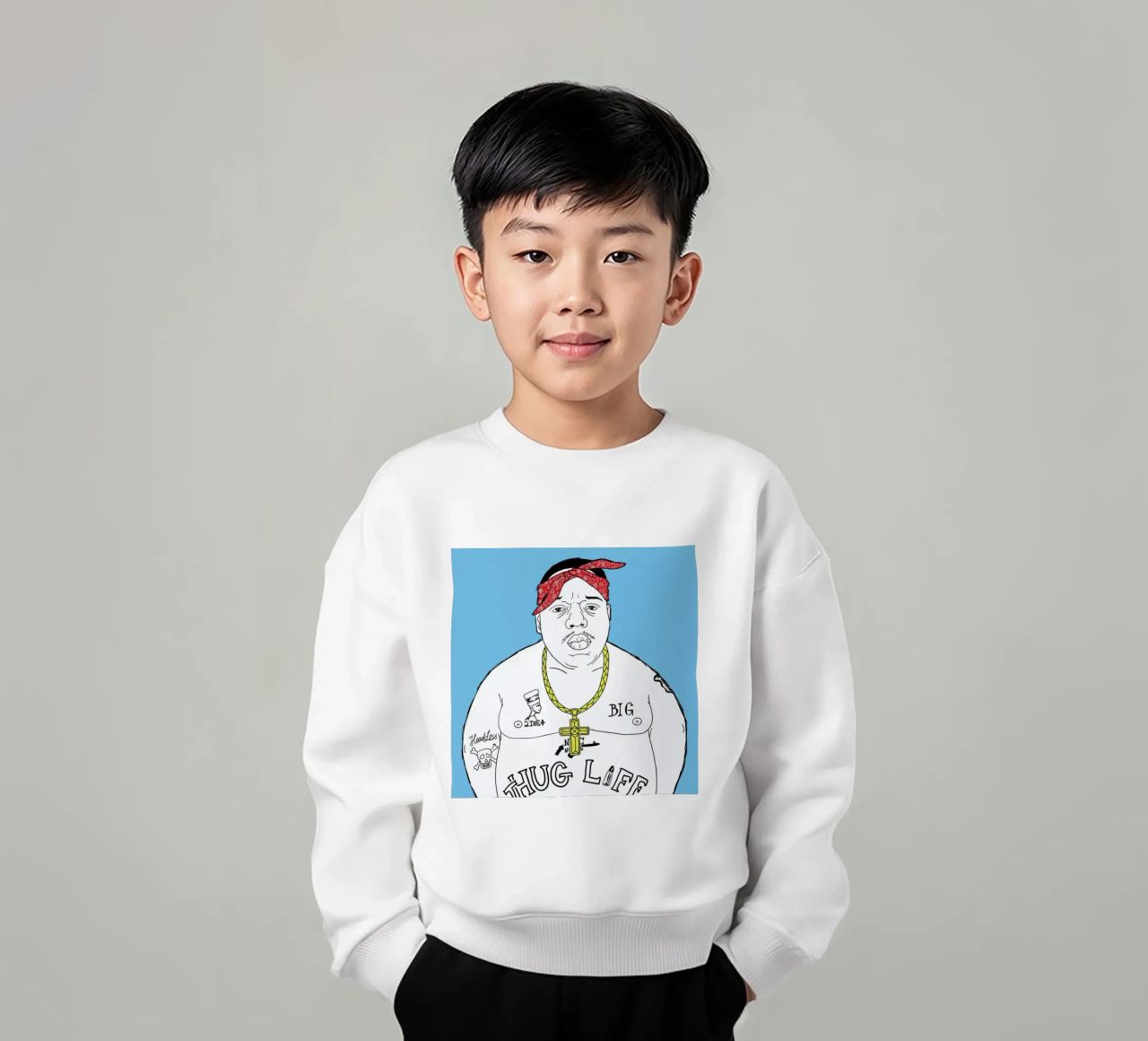 Doppelgänger Christopher sudadera para niño de Zhi Yun Zhang