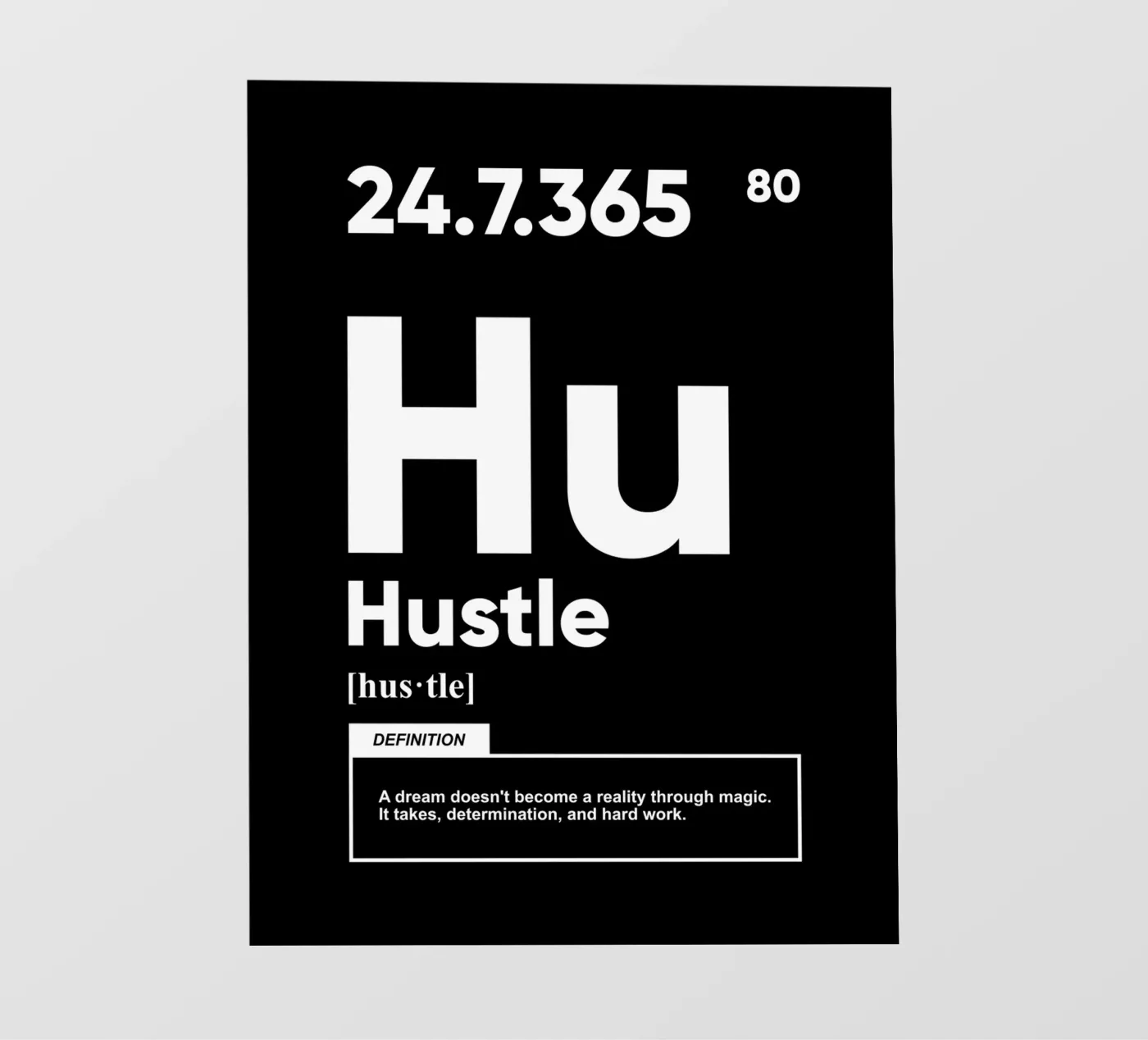 Hustle Definition | Motivational Quote Fototapete von Inspirify