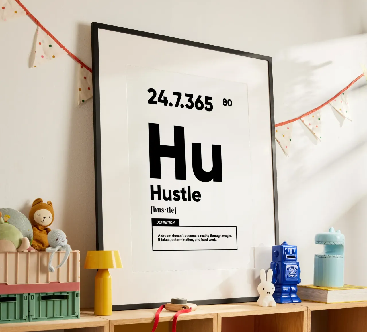 Hustle Definition | Motivationszitat Hahnemühle von Inspirify