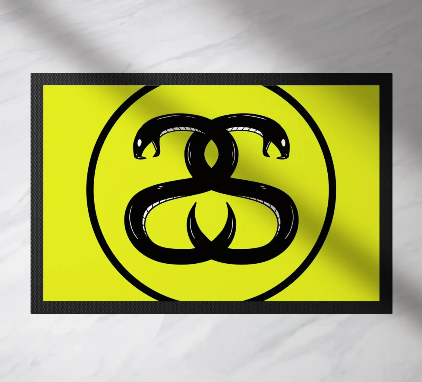 Double Snakes deurmat van Zhi Yun Zhang