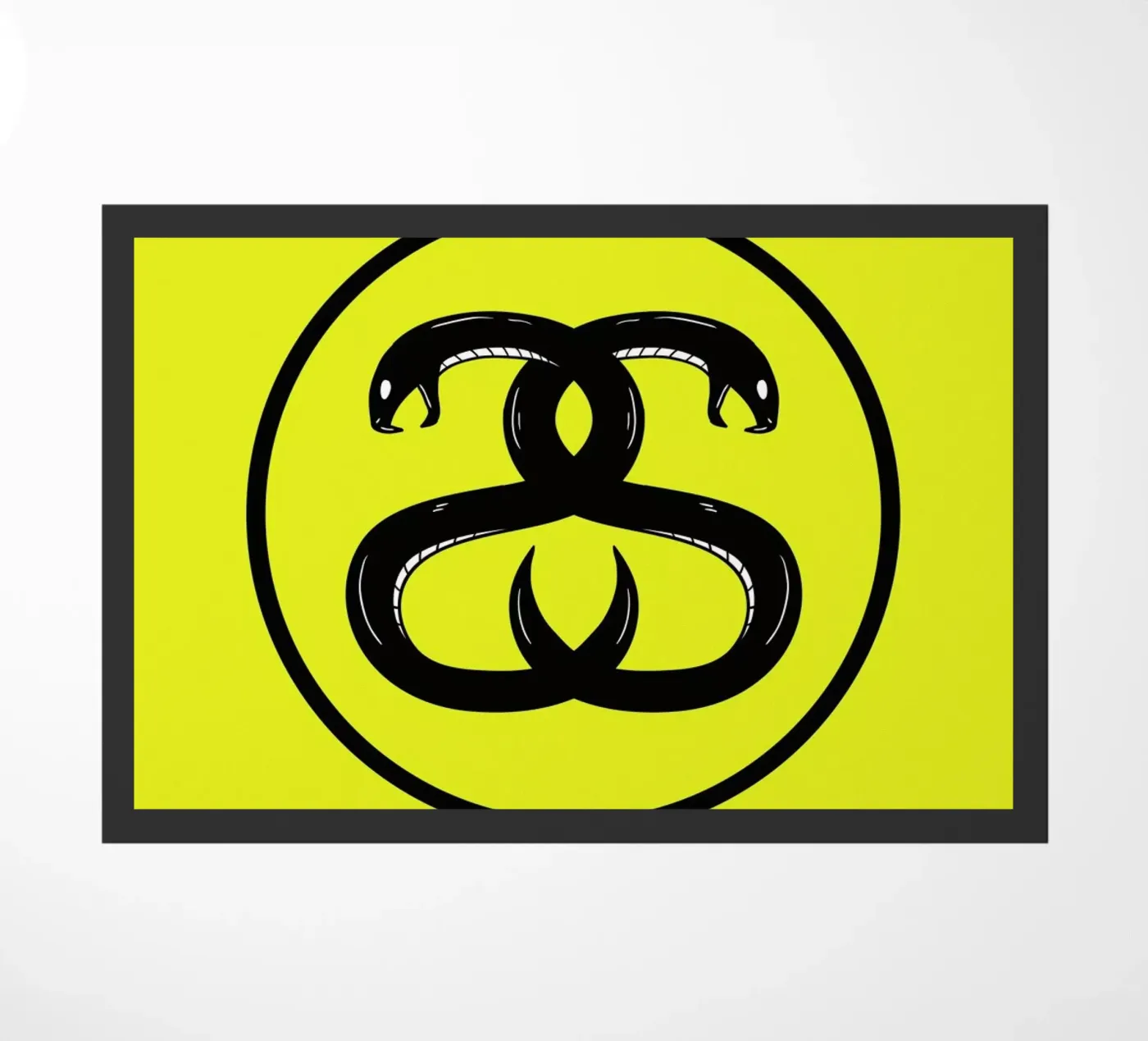 Double Snakes deurmat van Zhi Yun Zhang