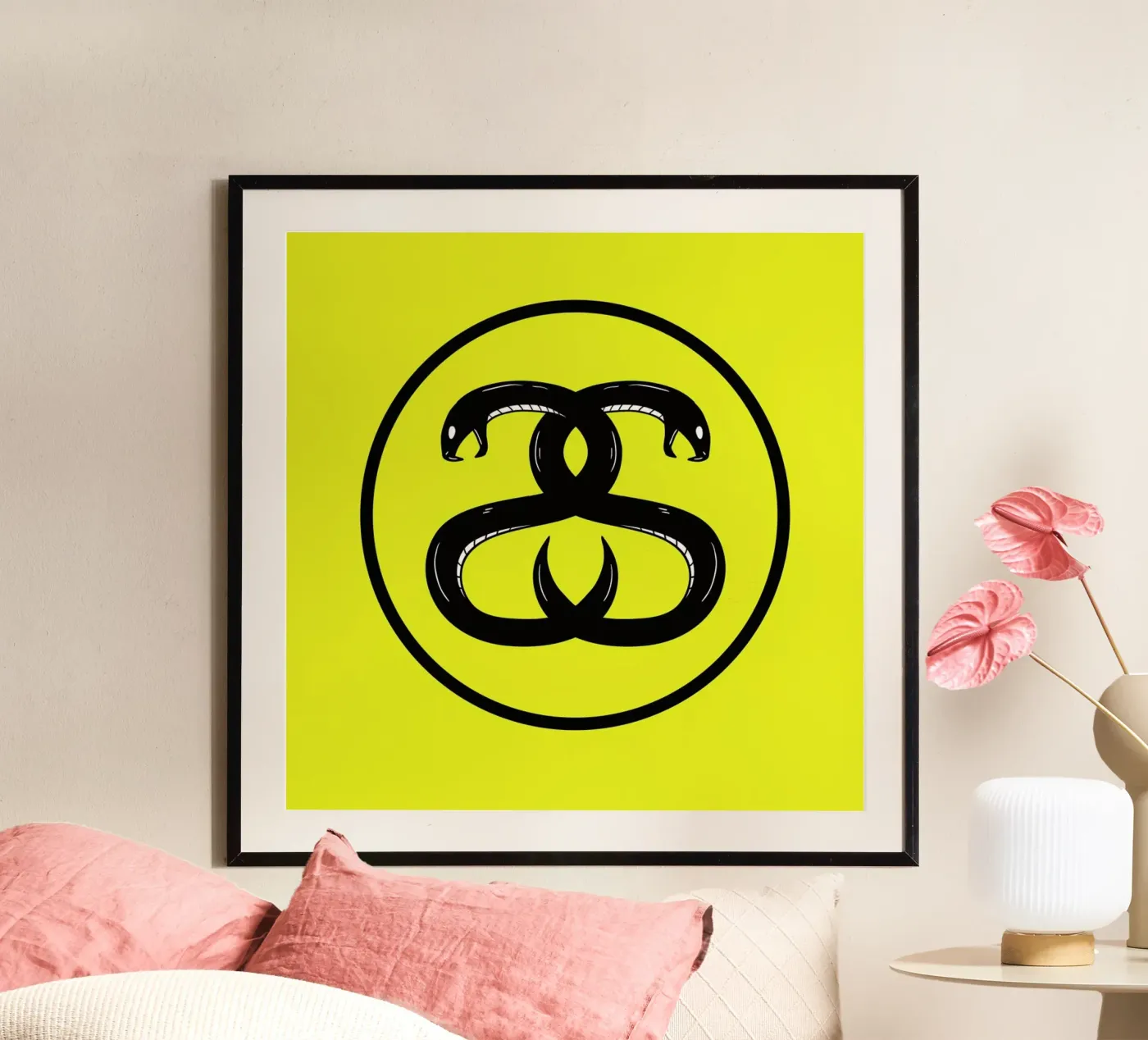 Double Snakes Poster von Zhi Yun Zhang