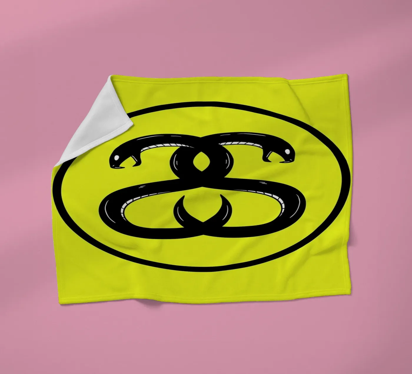 Double Snakes Fleecedecke von Zhi Yun Zhang