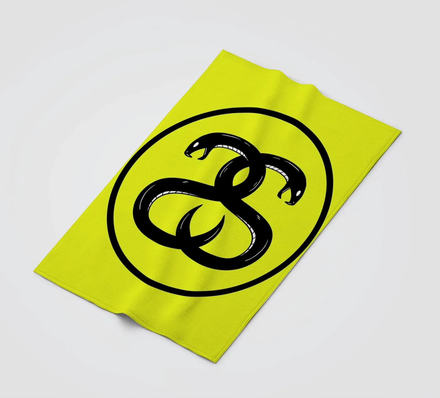 Double Snakes Fleecedecke von Zhi Yun Zhang