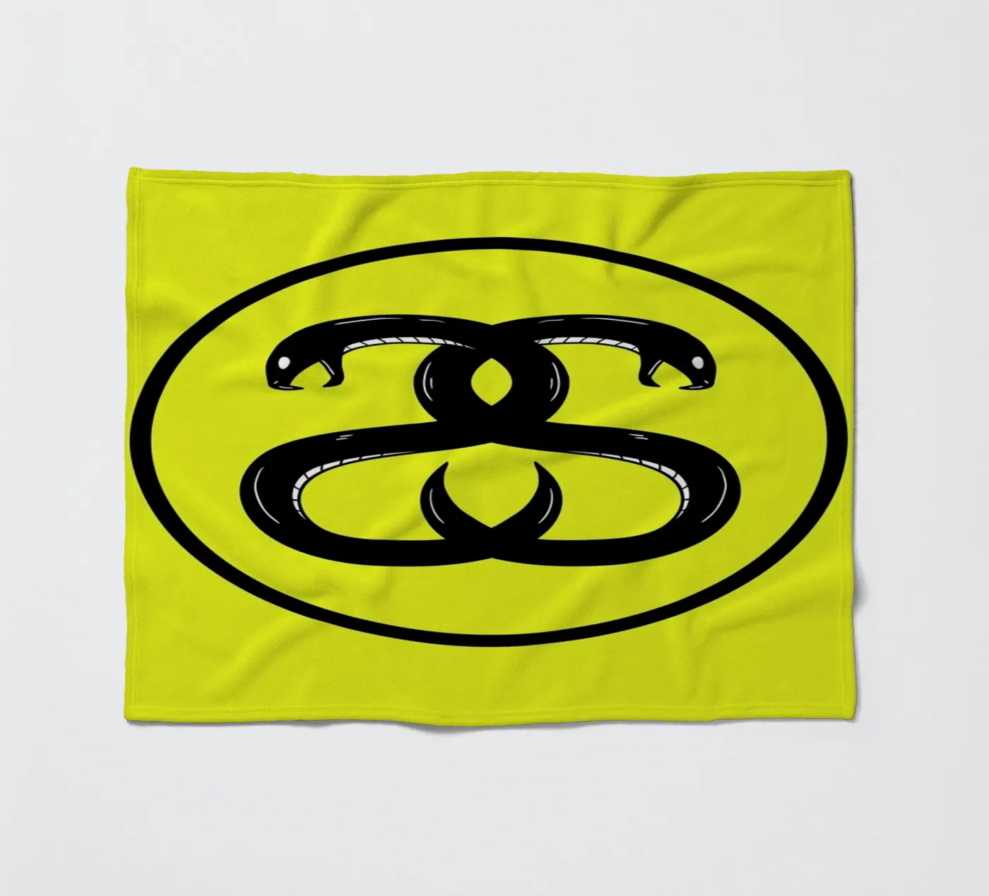 Double Snakes Fleecedecke von Zhi Yun Zhang