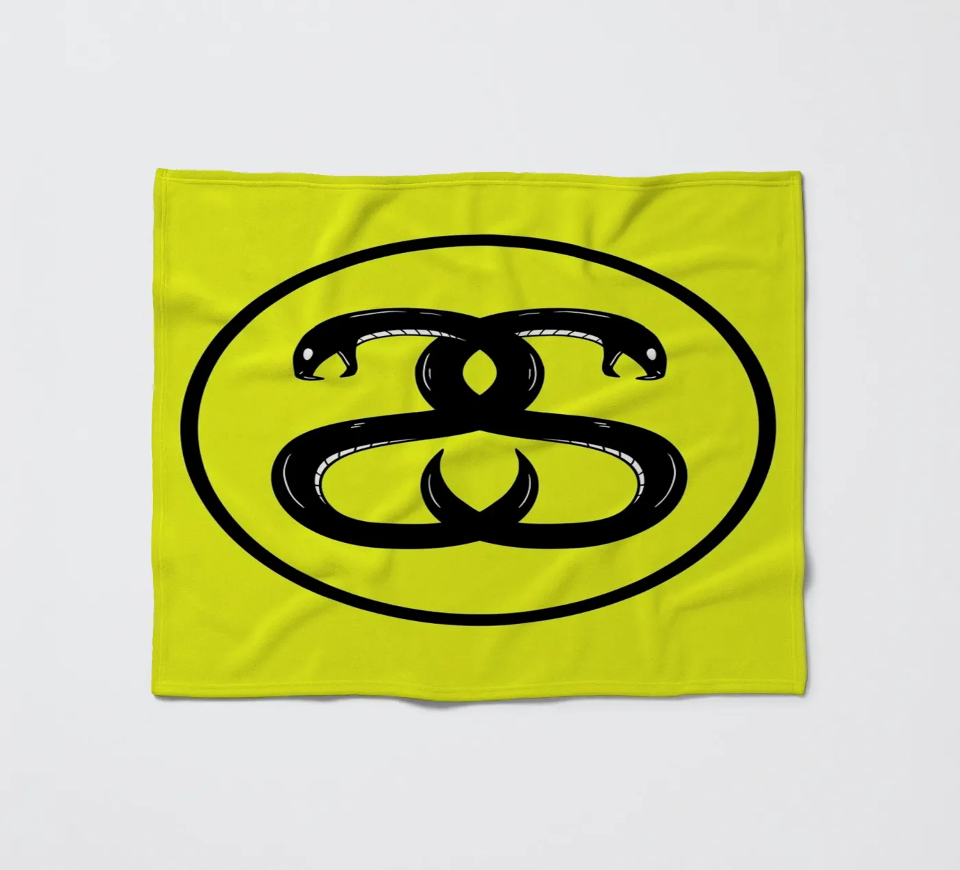 Double Snakes Fleecedecke von Zhi Yun Zhang