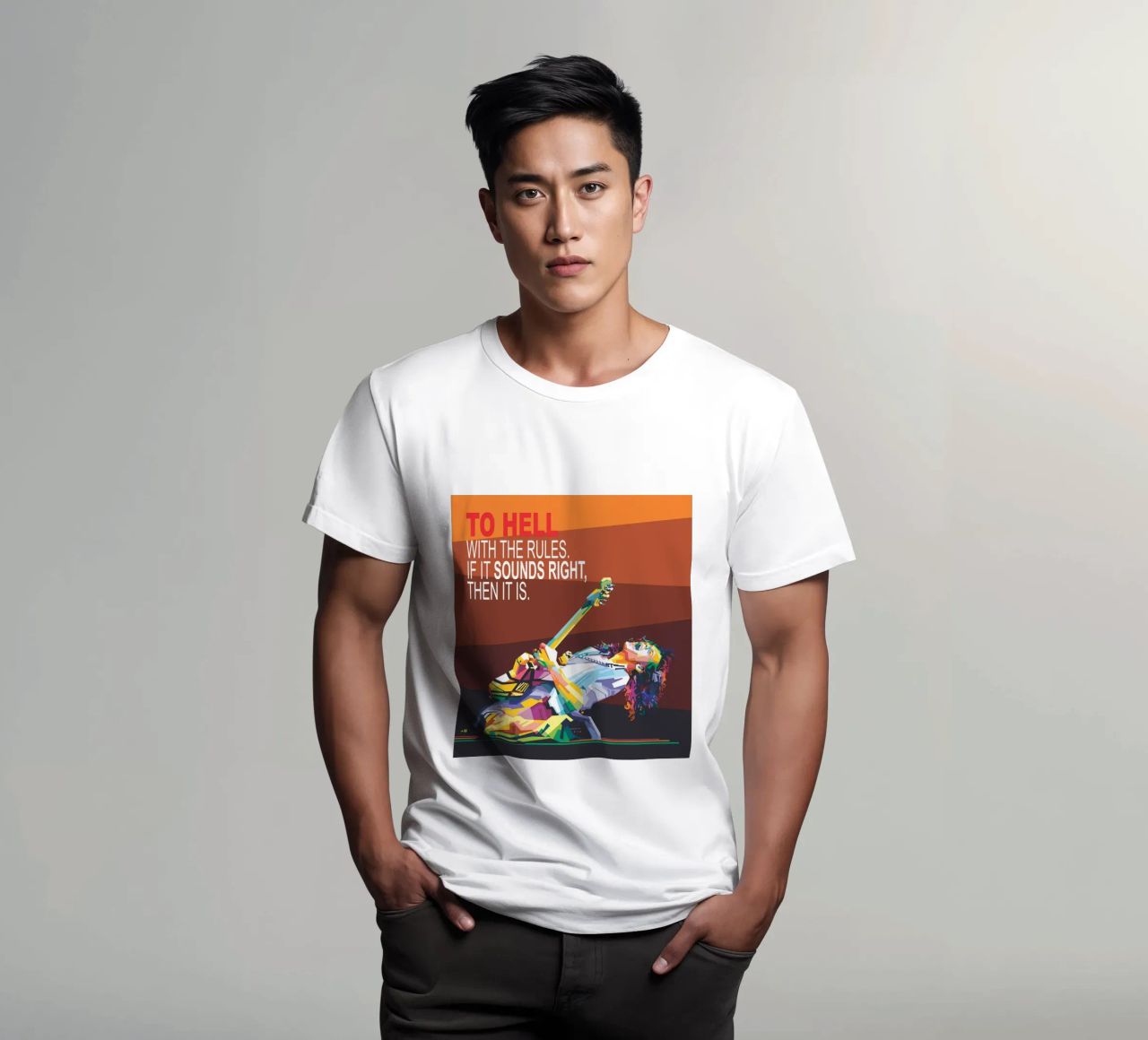 To hell with the rules. If it sounds right, then it is. t-shirt by Alkahfsmart