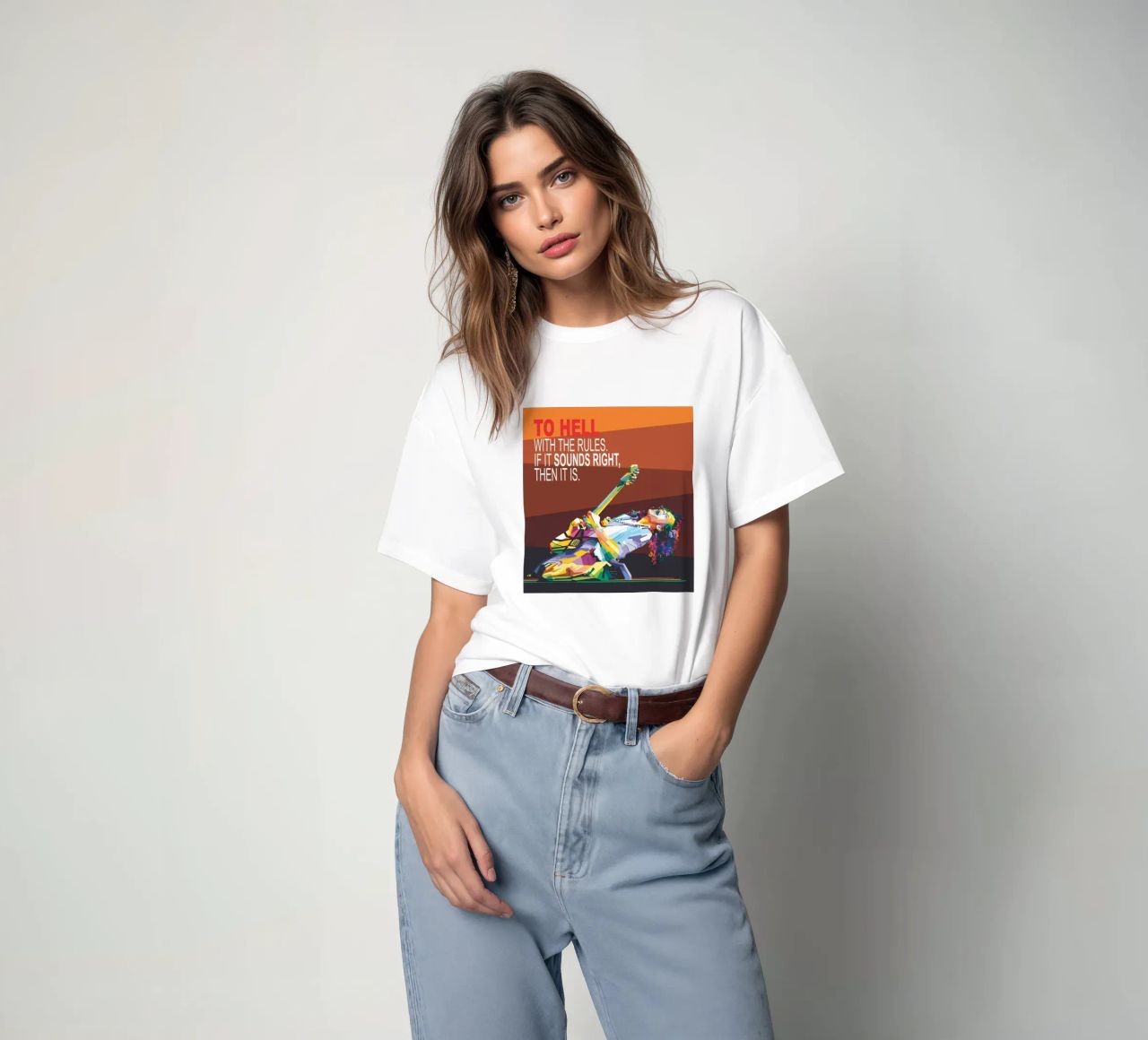 To hell with the rules. If it sounds right, then it is. t-shirt by Alkahfsmart