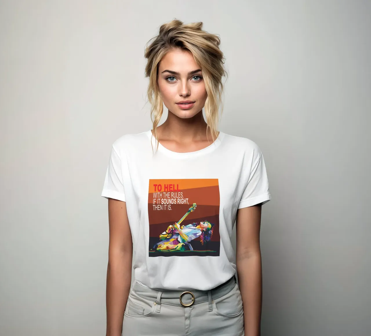 Al diablo con las normas. Si suena bien, entonces lo es. camiseta de mujer de Alkahfsmart