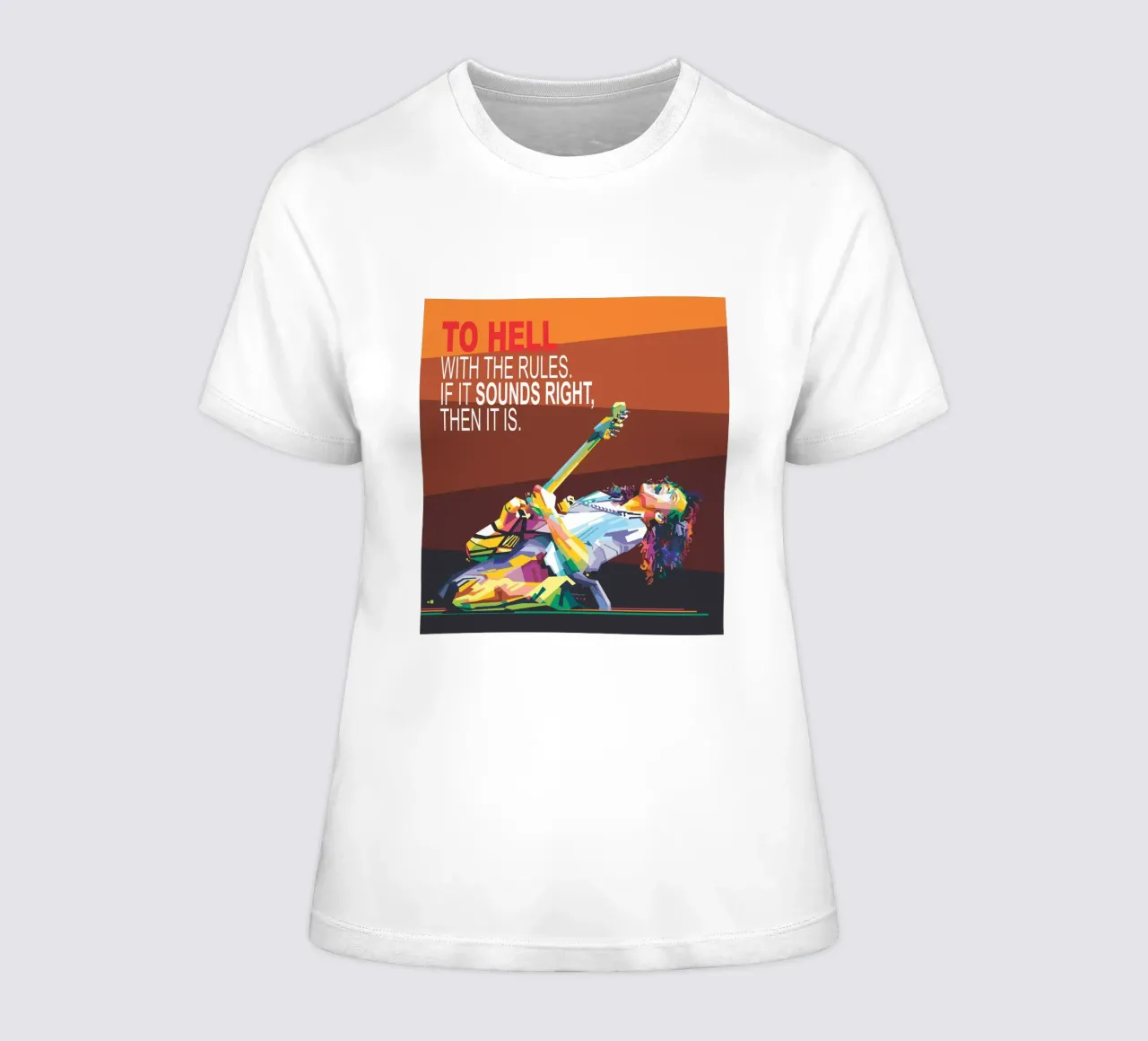 Al diablo con las normas. Si suena bien, entonces lo es. camiseta de mujer de Alkahfsmart