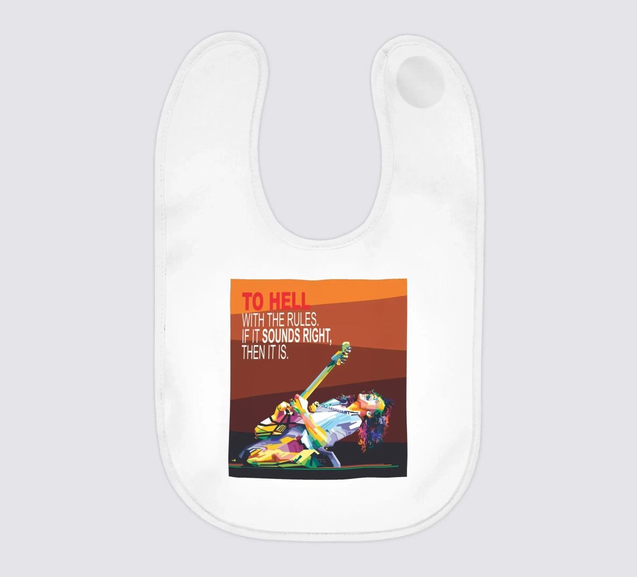 To hell with the rules. If it sounds right, then it is. baby bib by Alkahfsmart