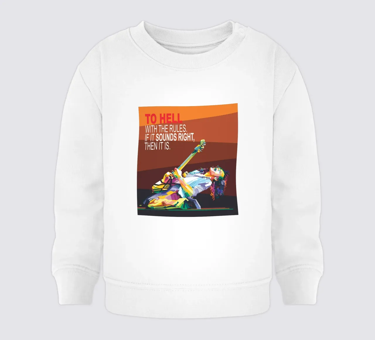 Al diablo con las normas. Si suena bien, entonces lo es. sudadera de bebé de Alkahfsmart