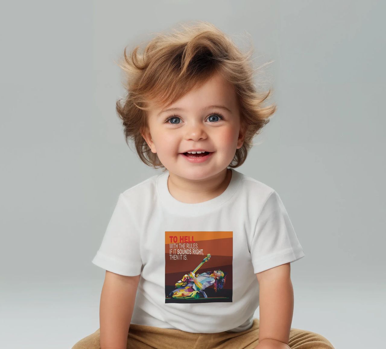 To hell with the rules. If it sounds right, then it is. baby t-shirt by Alkahfsmart