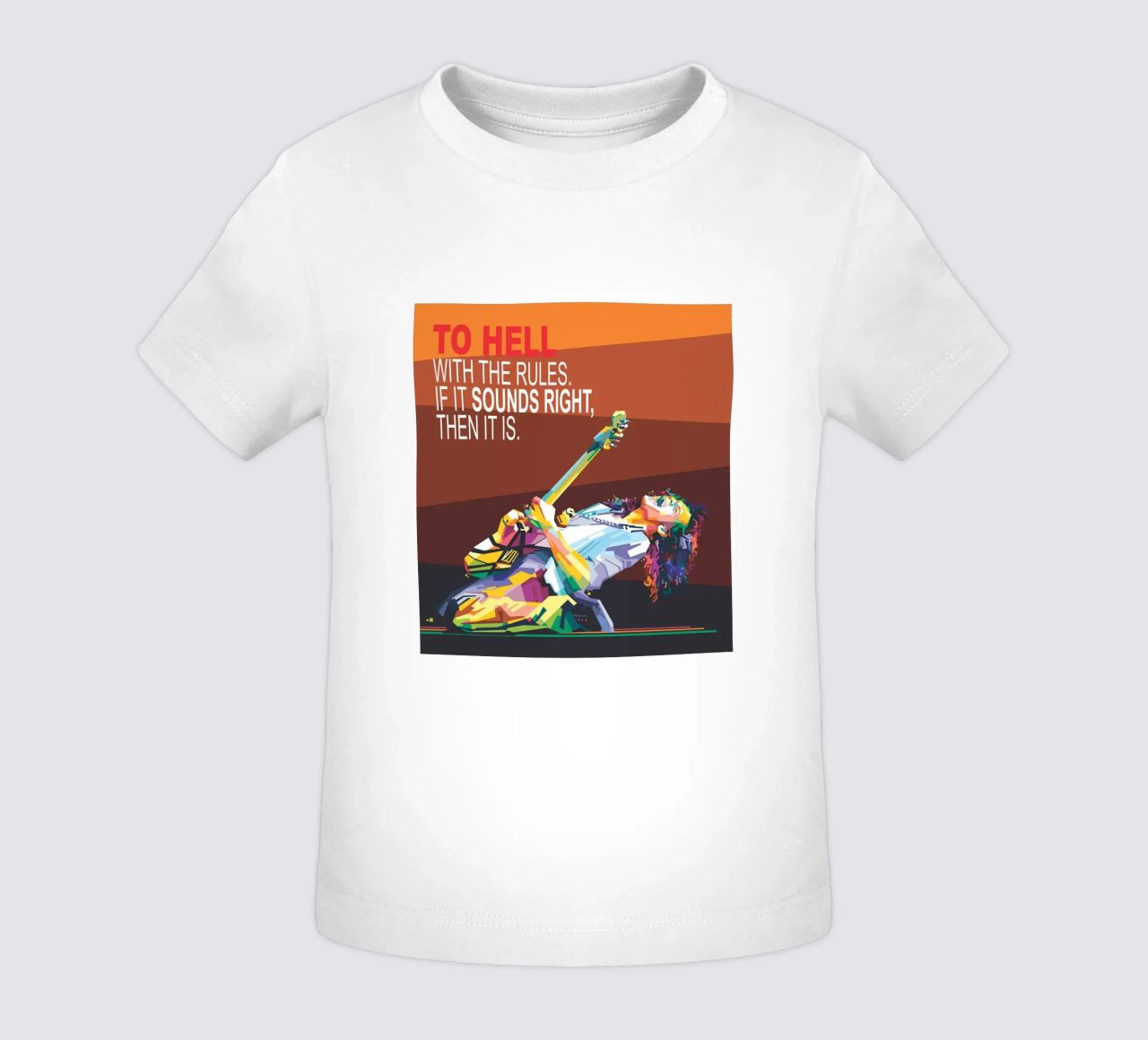 To hell with the rules. If it sounds right, then it is. baby t-shirt by Alkahfsmart