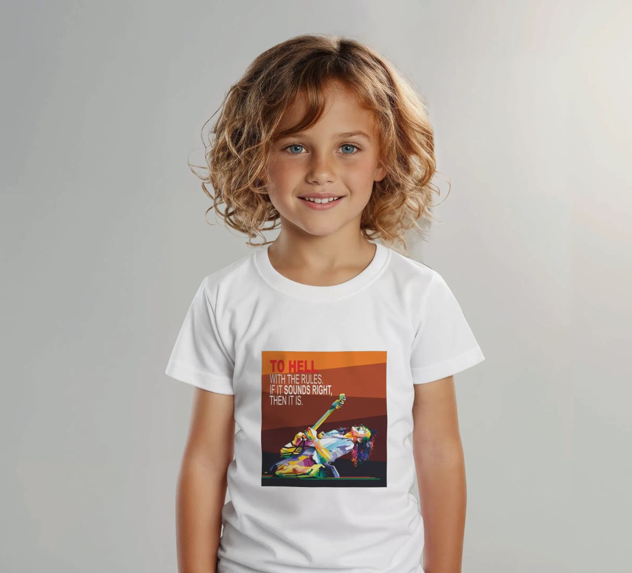 To hell with the rules. If it sounds right, then it is. kids t-shirt by Alkahfsmart
