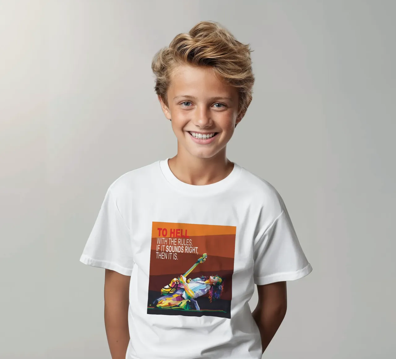 Al diavolo le regole. Se sembra giusto, allora lo è. t-shirt bambini da Alkahfsmart