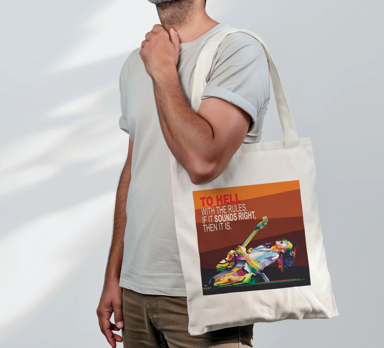 To hell with the rules. If it sounds right, then it is. tote bag by Alkahfsmart