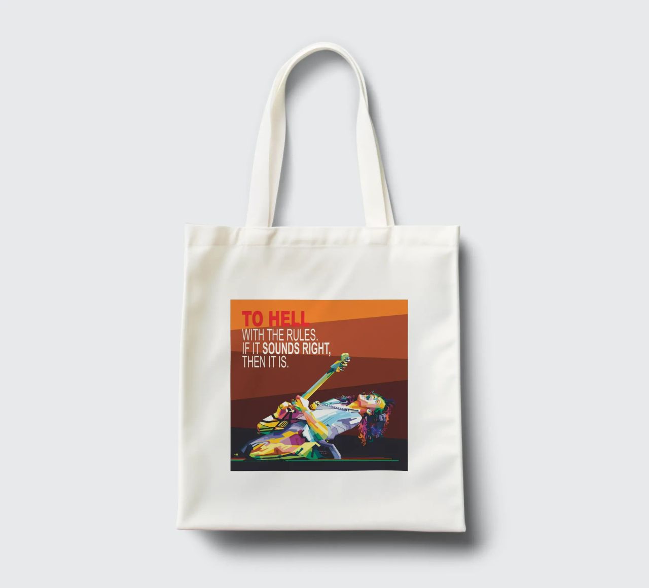 To hell with the rules. If it sounds right, then it is. tote bag by Alkahfsmart