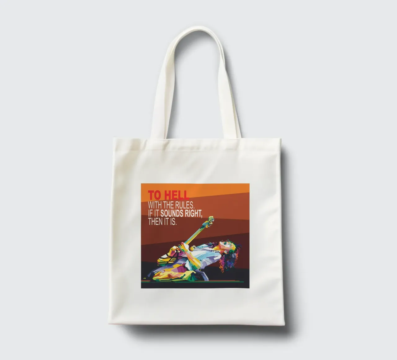 To hell with the rules. If it sounds right, then it is. tote bag by Alkahfsmart