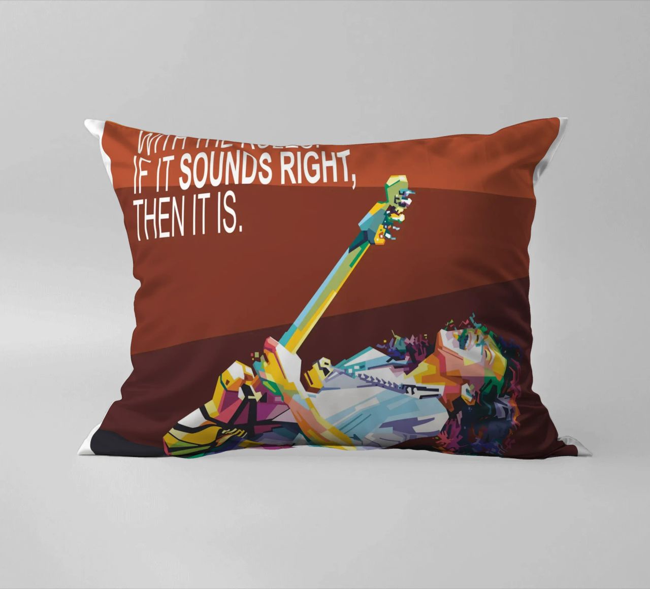 To hell with the rules. If it sounds right, then it is. decorative cushion by Alkahfsmart
