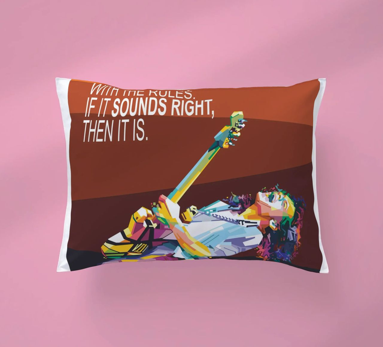 To hell with the rules. If it sounds right, then it is. decorative cushion by Alkahfsmart