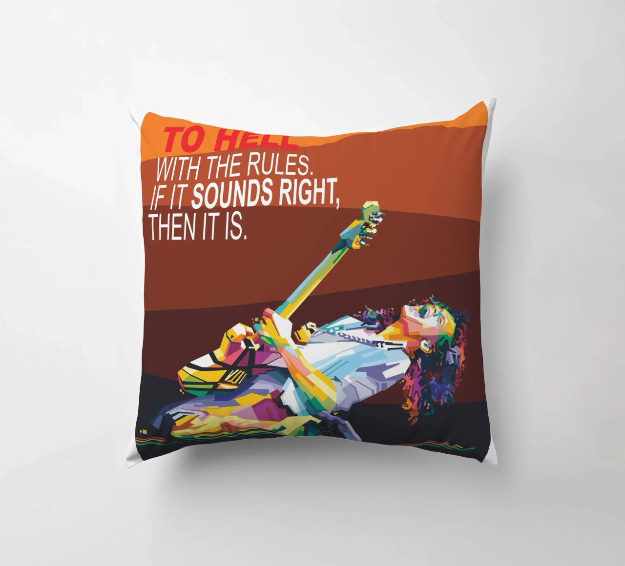 To hell with the rules. If it sounds right, then it is. decorative cushion by Alkahfsmart