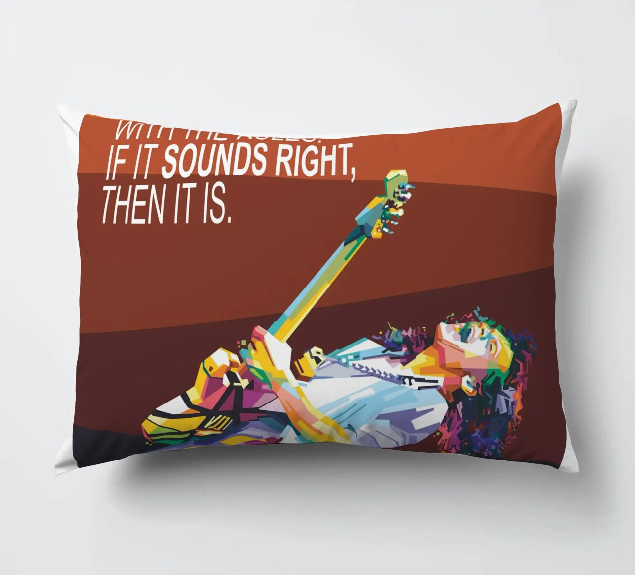 To hell with the rules. If it sounds right, then it is. decorative cushion by Alkahfsmart