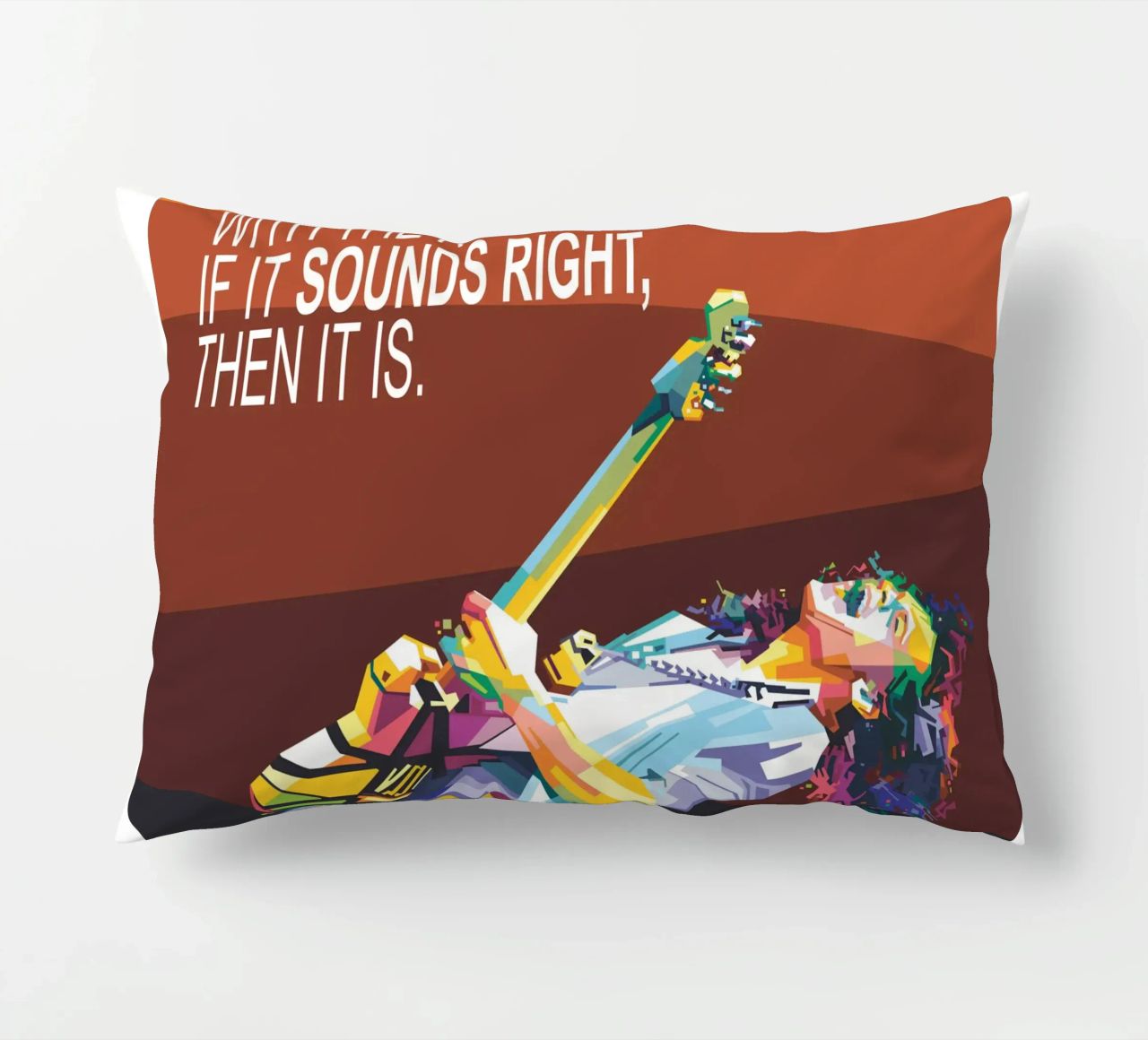To hell with the rules. If it sounds right, then it is. decorative cushion by Alkahfsmart