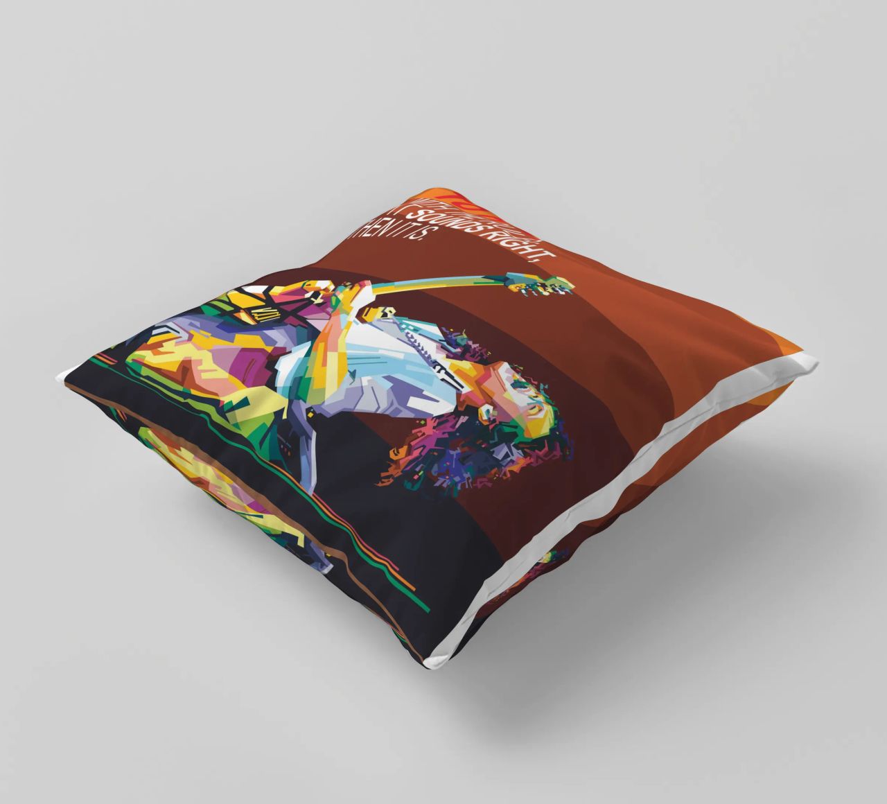 To hell with the rules. If it sounds right, then it is. decorative cushion by Alkahfsmart