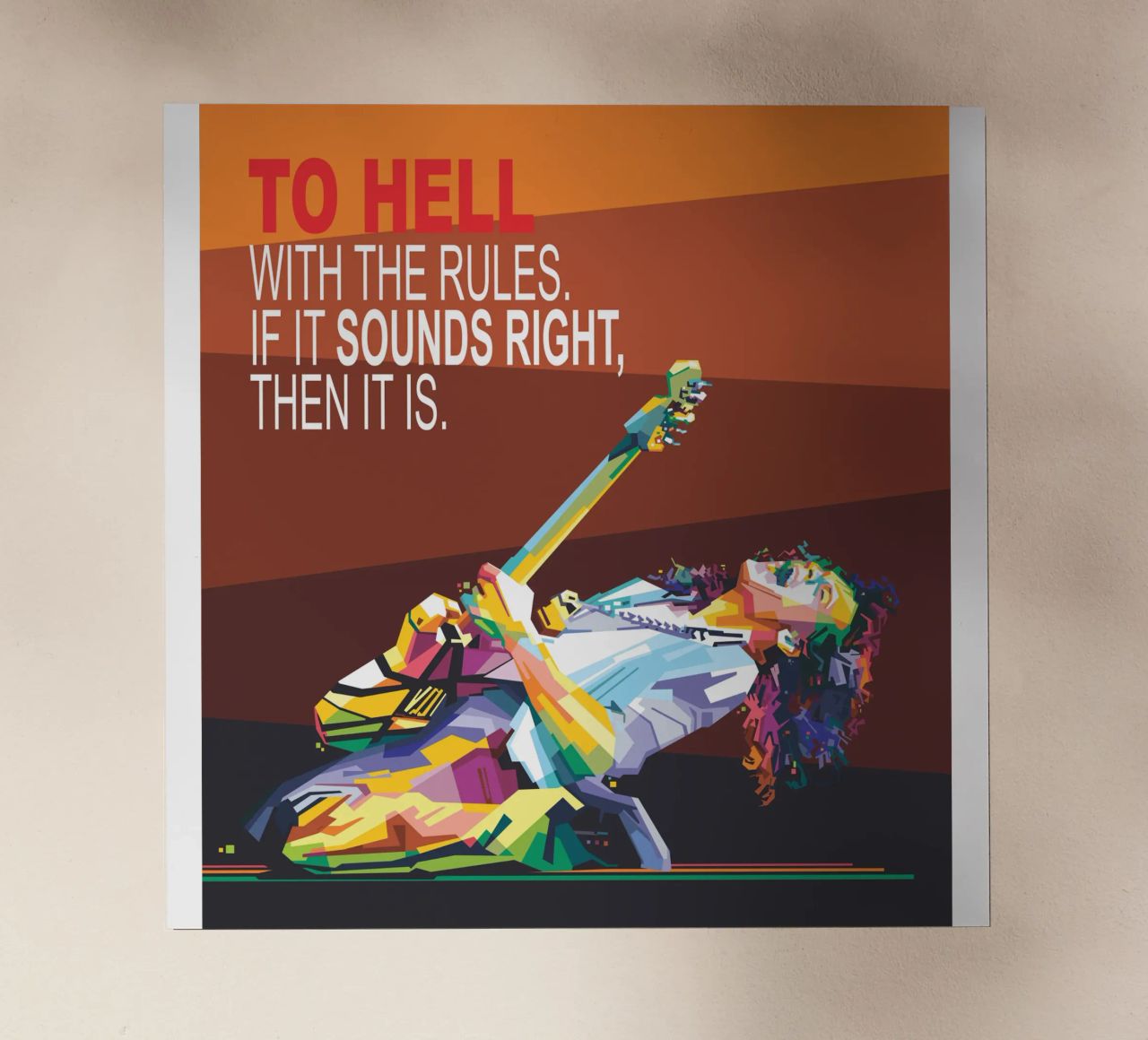 To hell with the rules. If it sounds right, then it is. backlit film by Alkahfsmart
