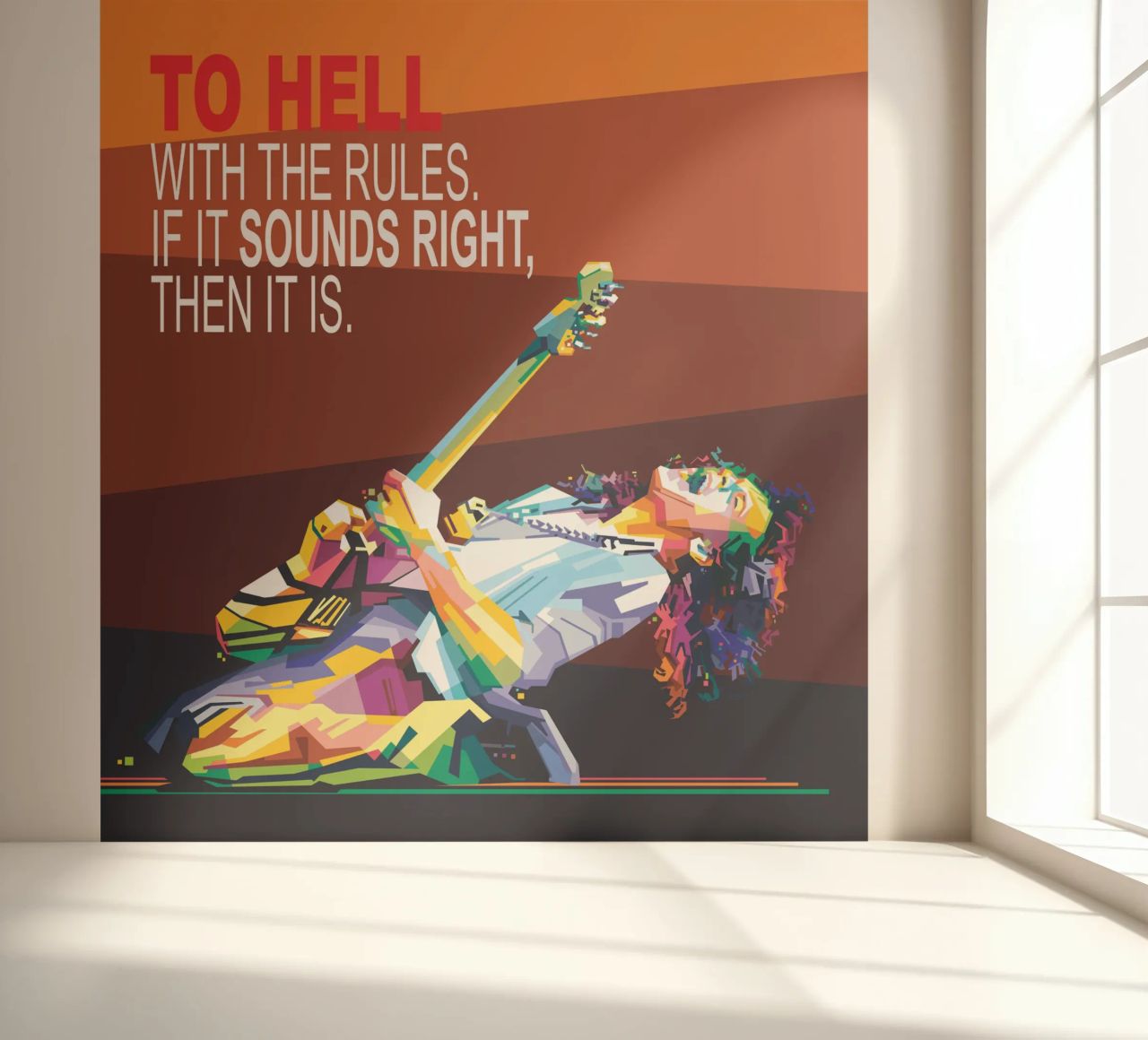 To hell with the rules. If it sounds right, then it is. photo wallpaper by Alkahfsmart