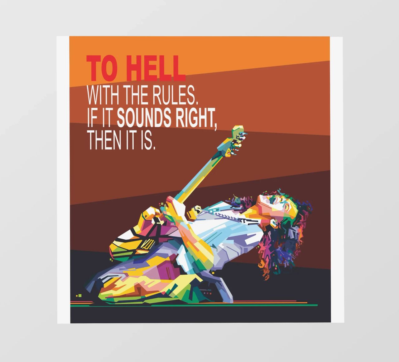 To hell with the rules. If it sounds right, then it is. pvc cover by Alkahfsmart