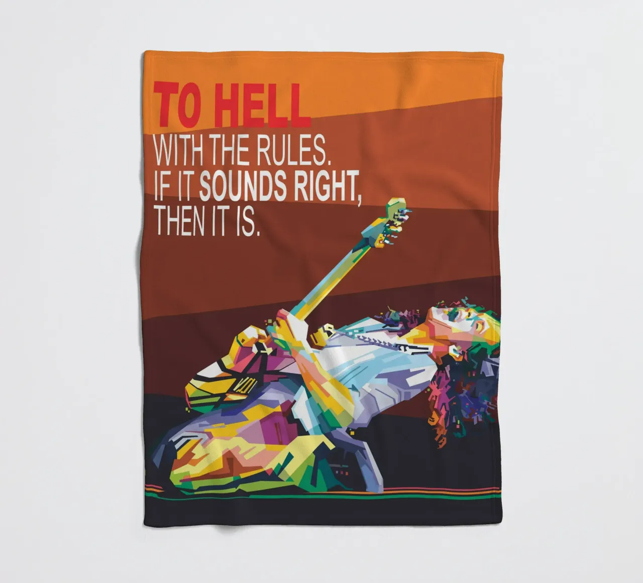 To hell with the rules. If it sounds right, then it is. fleece blanket by Alkahfsmart